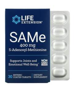 Life Extension - SAMe S-Adenosyl-Methionine 400mg - 30 enteric coated tabs