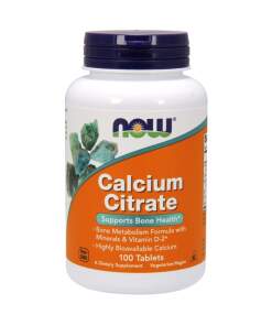 NOW Foods - Calcium Citrate with Minerals & Vitamin D-2 - 100 tabs