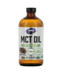 NOW Foods - MCT Oil Chocolate Mocha - 473 ml.