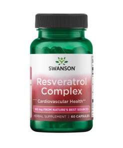 Swanson - Resveratrol Kompleks - 60 kapsler