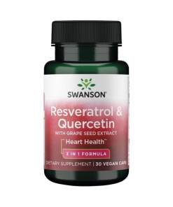 Swanson - Resveratrol & Quercetin - 30 kapsler