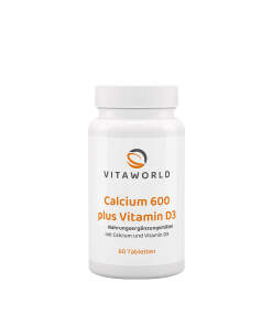 Vitaworld Calcium 600 plus vitamin D3 (60 Tablets)