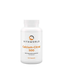 Vitaworld Calcium Citrate 500  (120 Capsules)