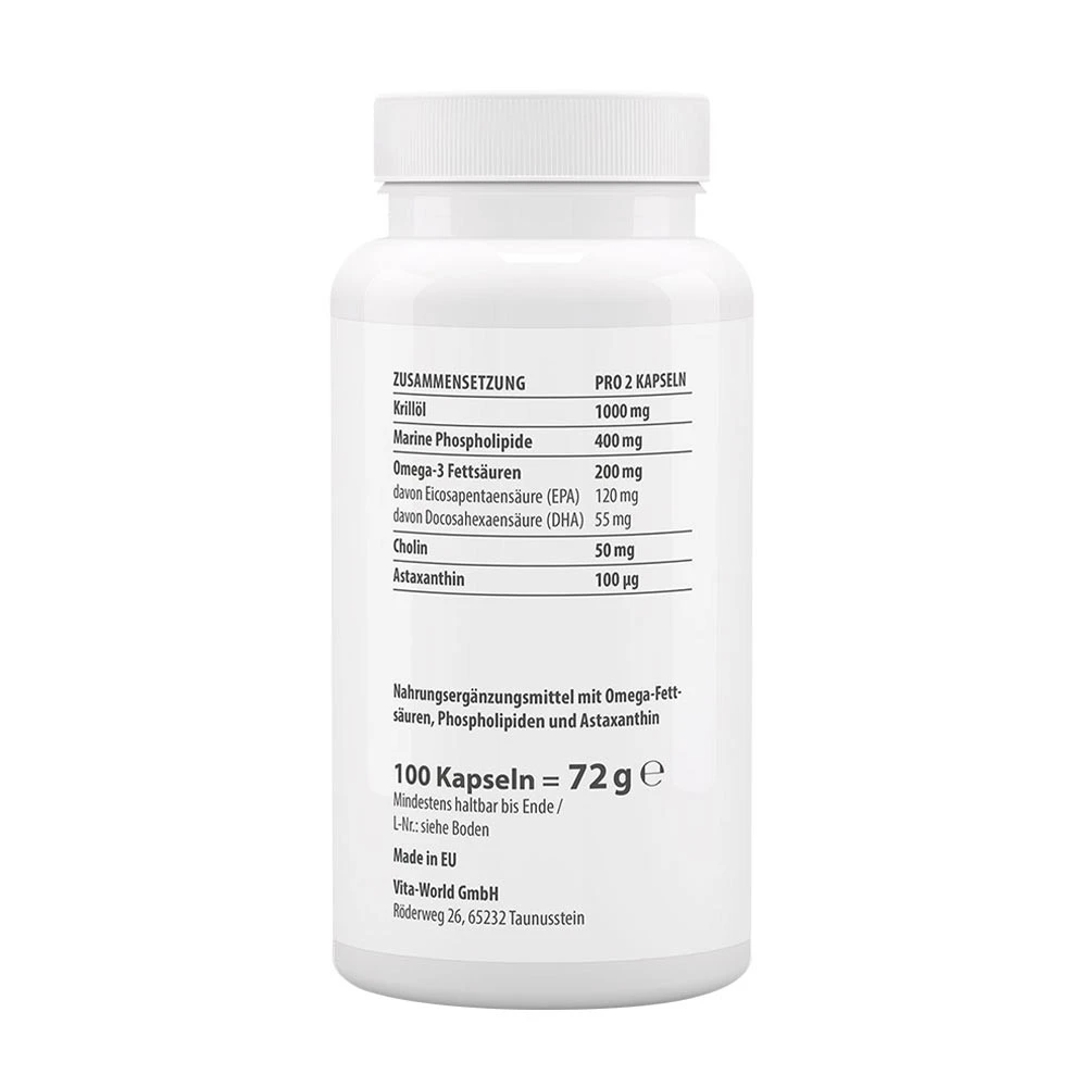 Vitaworld – Vitaworld krilliõli Antarktika 500 mg – 100 kapslit - Image 2