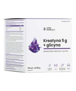 AURA HERBALS Creatine Monohydrate 5 g + Glicyne sachets (30 pcs)