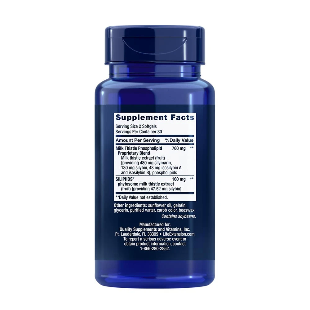 Advanced Milk Thistle – Täiustatud piimaohakas – 60 pehmekapslit - Image 2