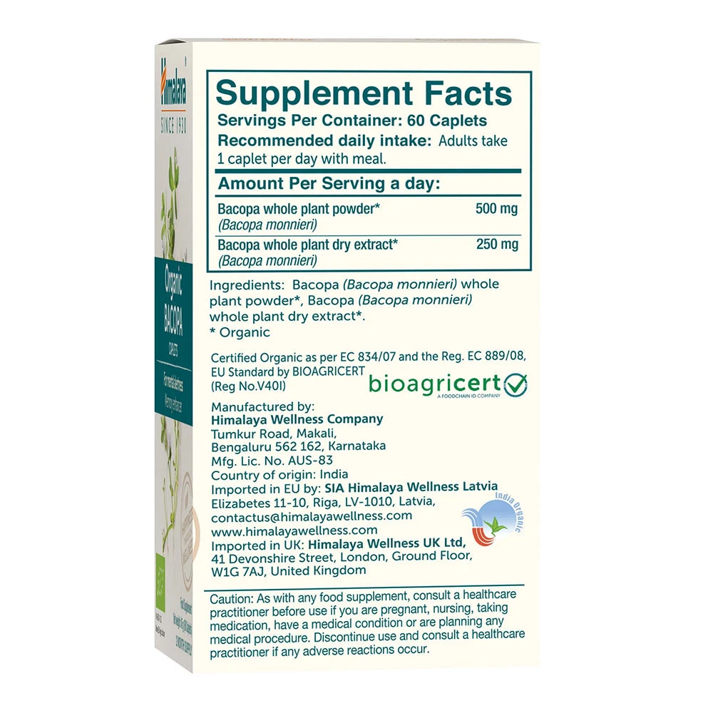 Økologisk Bacopa – 60 tabletti - Image 4