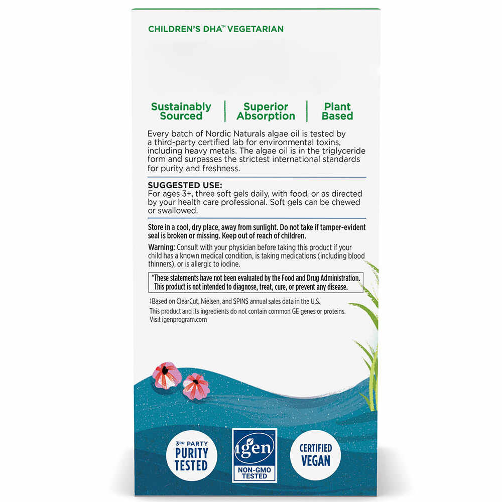 Børns – DHA Vegetarisk, 375 mg Bär-Lemonade – 120 närimistabletti - Image 4