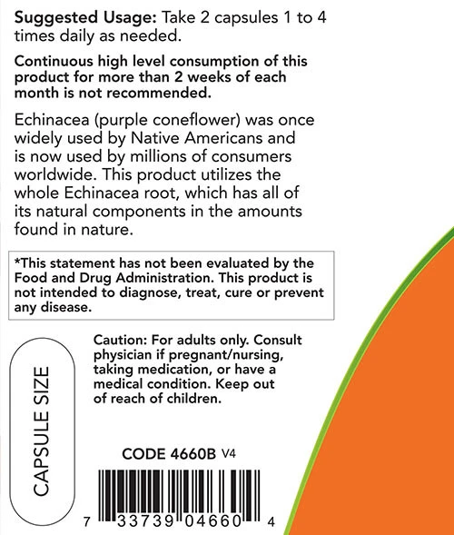 Echinacea – 400 mg · 100 kapslit - Image 5