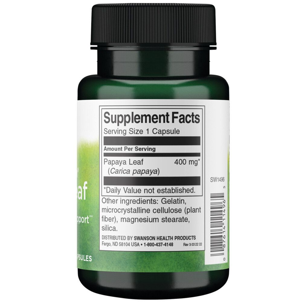 Täisspektriga Papaiaekstrakt – 400 mg · 60 kapslit - Image 3