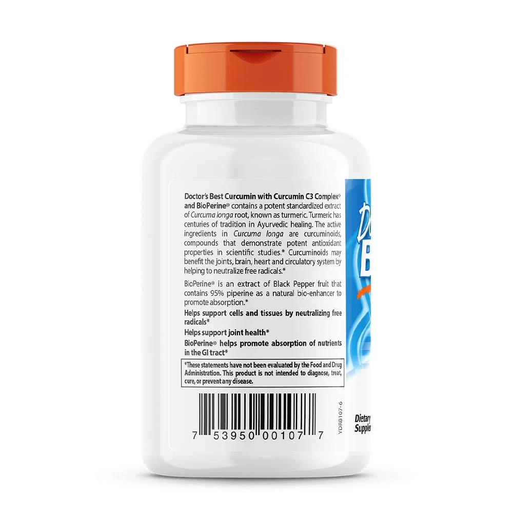 Kõrge imendumisega kurkumiin kollajuurest C3 Complex & BioPerine – 500 mg · 120 kapslit - Image 5