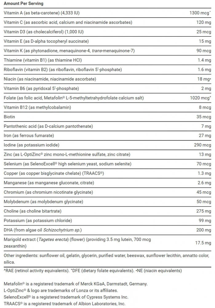Life Extension – Prenatal Advantage 120 softgelid - Image 3