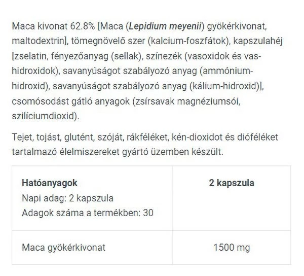 Maca – 60 kapslit - Image 3