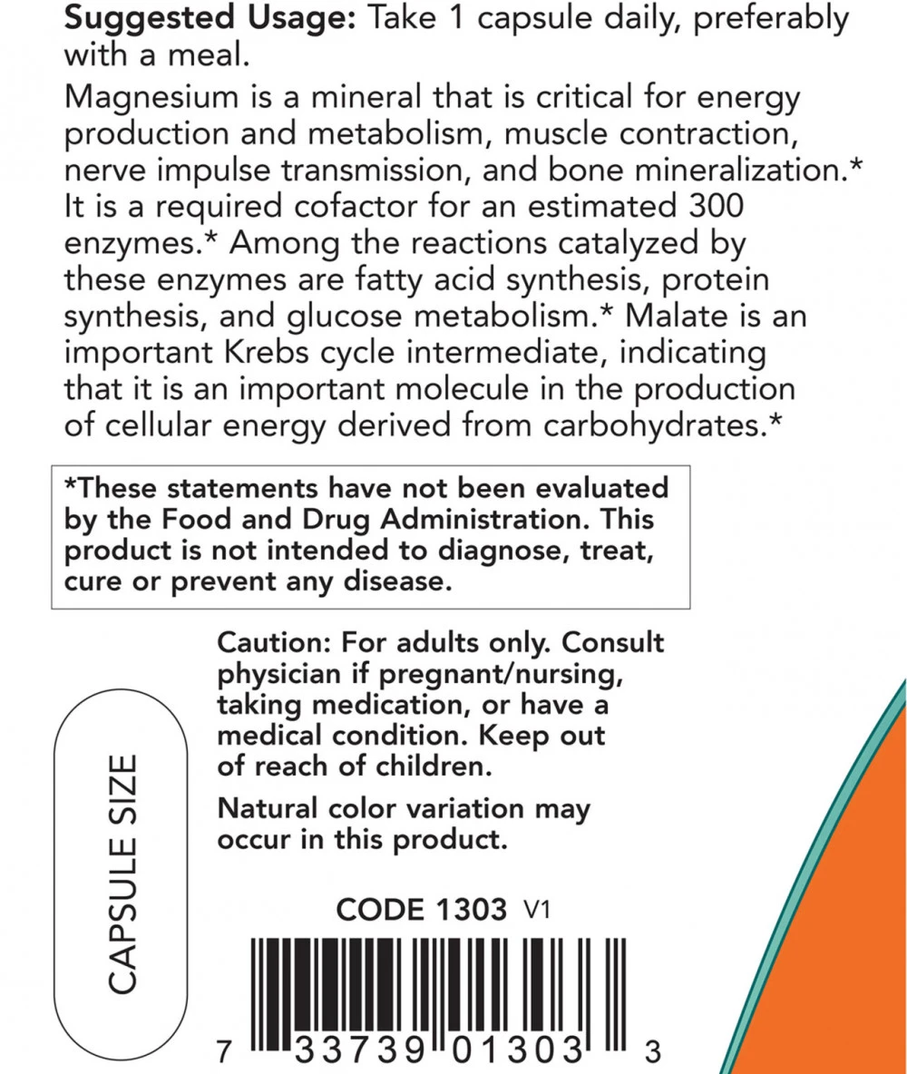 Magnesiummalat – 180 kapslit - Image 5