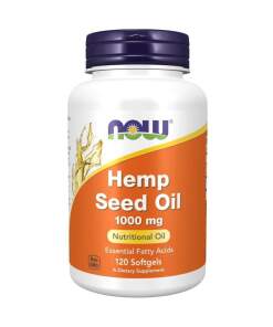NOW Hemp Seed Oil 1000 mg (120 Softgels)