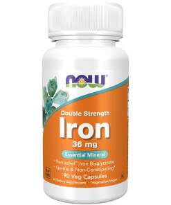 NOW Iron 36 mg Ferrochel(R) (90 Capsules)