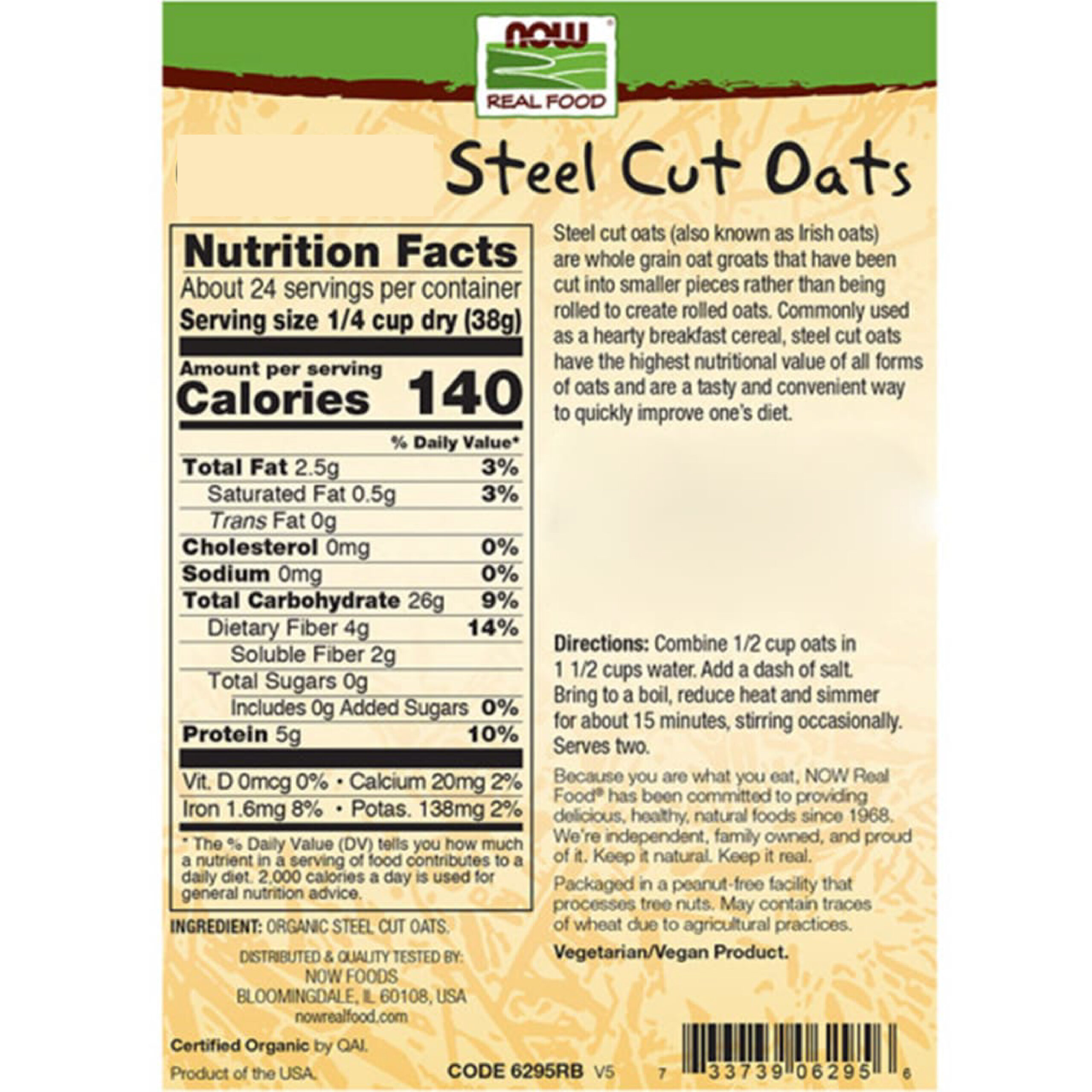 NOW Foods – ökoloogilised terasest kaeraterad 2 lbs - Image 5