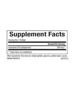 Natural Factors Coenzyme Q10 100 % Natural  (60 Softgels)