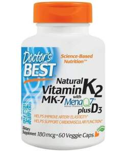 Natural Vitamin K2 MK7 with MenaQ7 plus D3