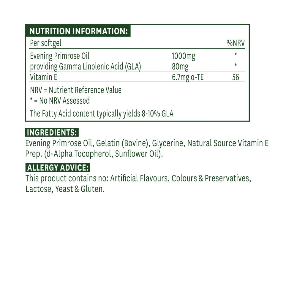 Natures Aid – Aften-Primulaolie 1000 mg (90 bløde kapslid) - Image 4