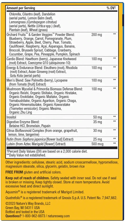 Nature's Way – Alive! Men’s Max3 päevane multivitamiin 90 tabletti - Image 5