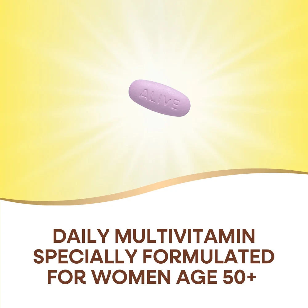 Nature's Way – Alive!® Women’s 50+ complete multivitamiin 50 tabletti - Image 3