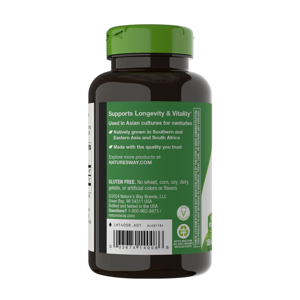 Natures Way – Gotu Kola herb – 180 kapslit - Image 3