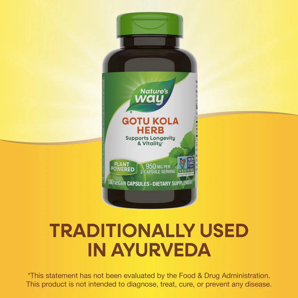 Natures Way – Gotu Kola herb – 180 kapslit - Image 10