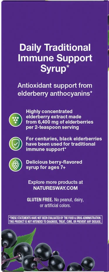 Natures Way – Sambucus traditional immune syrup – 120 ml - Image 6