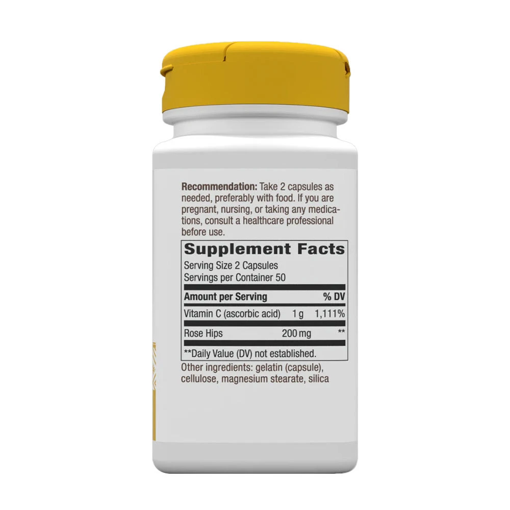 Natures Way – Vitamiin C med Hyben – 100 kapslit - Image 2