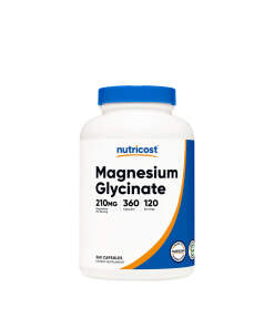 Nutricost Magnesium Glycinate 210 mg (360 Capsules)