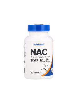 Nutricost N-Acetyl L-Cysteine (NAC) 600 mg (30 Capsules)