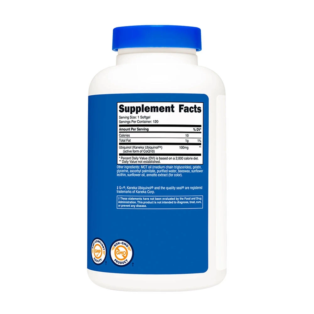 Nutricost – Ubiquinol 100 mg, 120 softgelit - Image 2