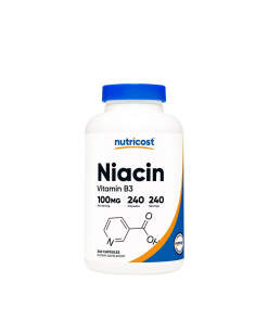 Nutricost Vitamin B3 Niacin 100 mg (240 Capsules)
