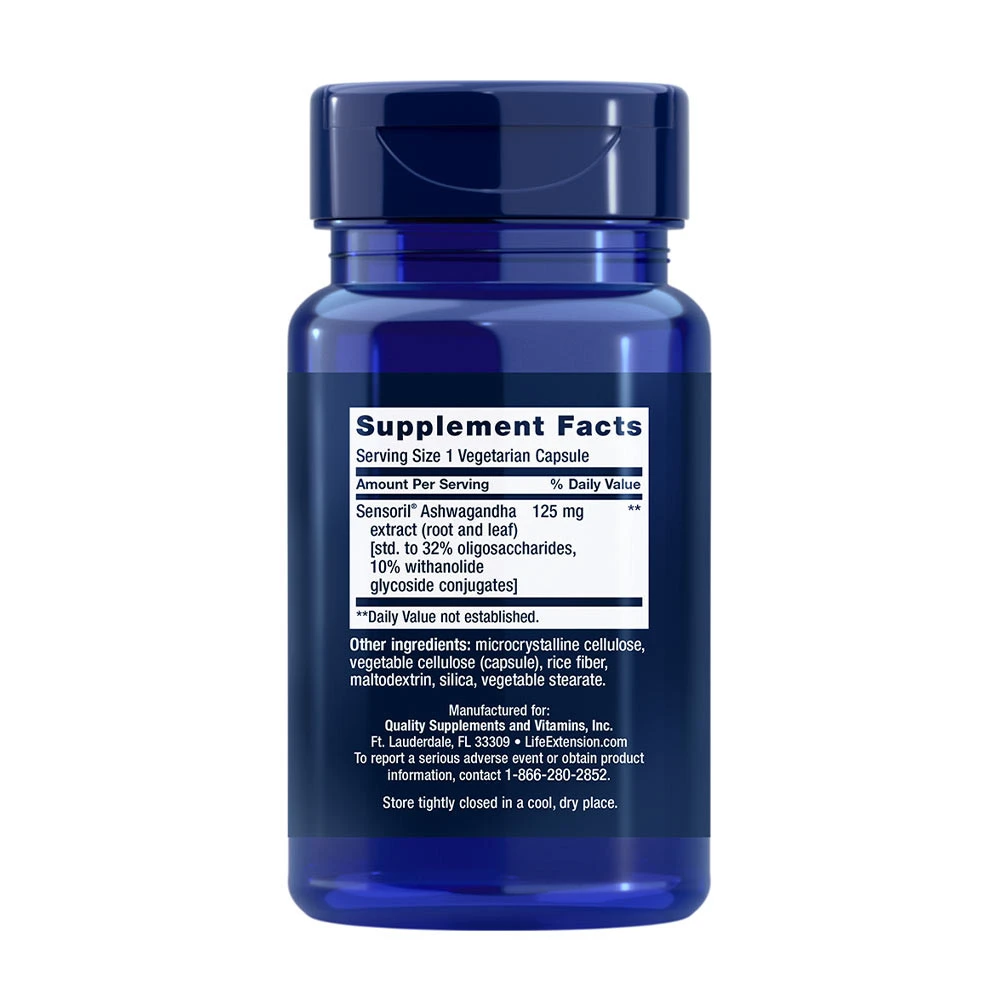 Life Extension – Optimized Ashwagandha Extract – 60 vcaps - Image 2