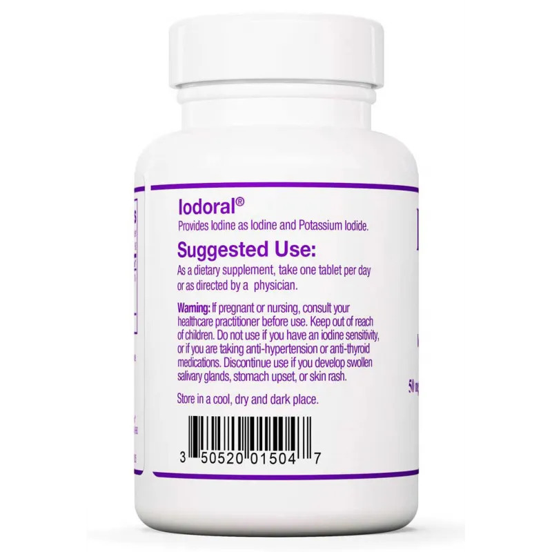 Optimox Corporation – Optimox Corporation Iodoral (iodine and potassium iodide) 50mg 90 tabletti - Image 4