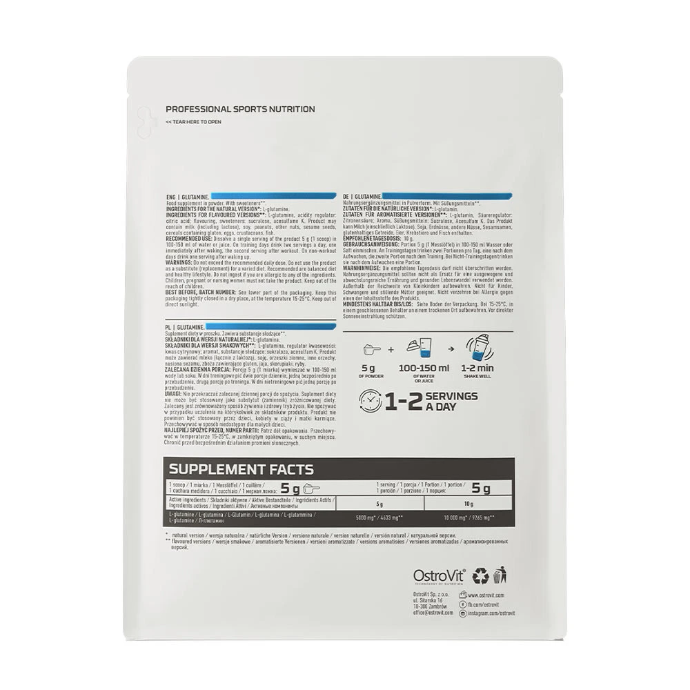 OstroVit – Glutamiini pulber 500 g - Image 4