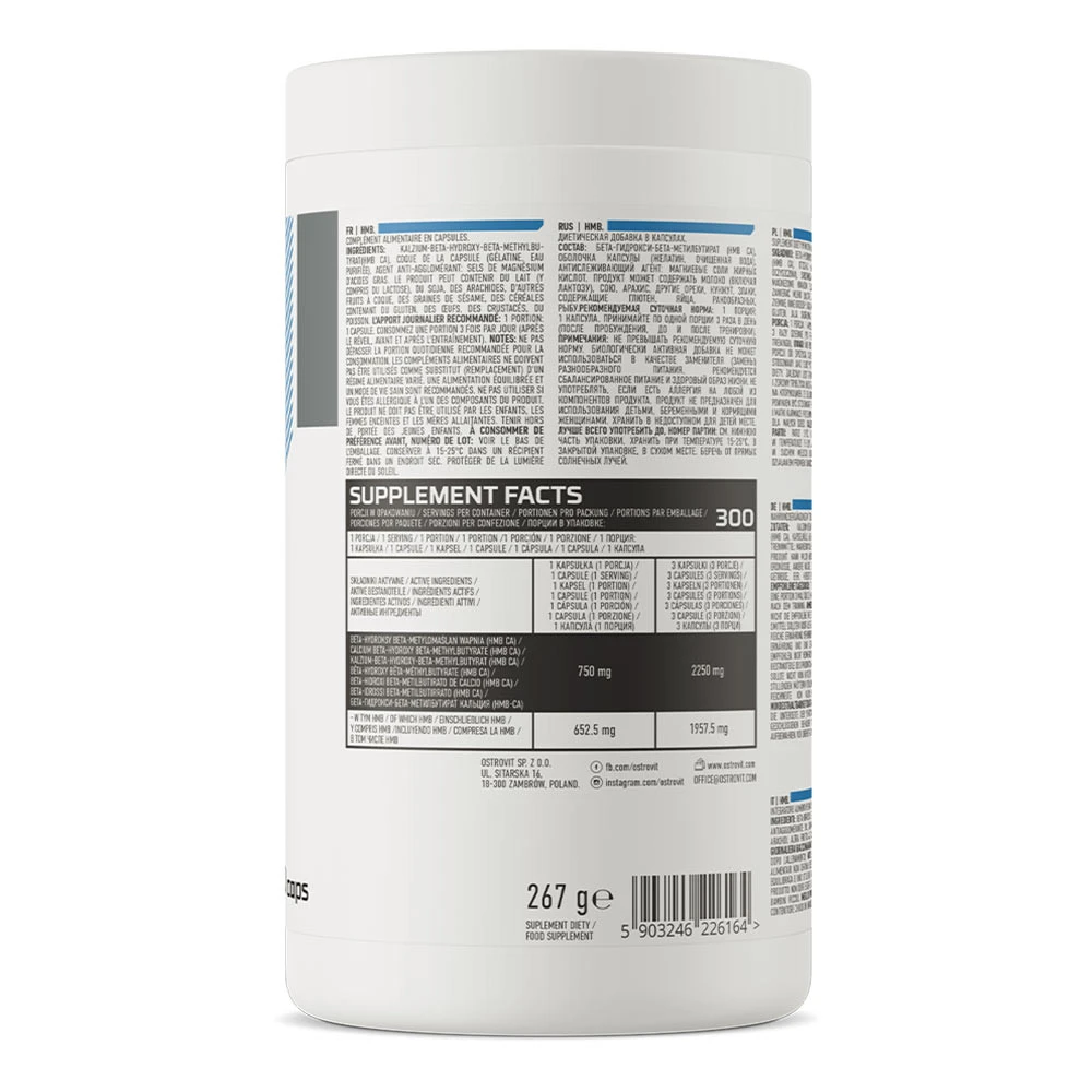 Ostrovit – HMB 2250 mg, 300 kapslit - Image 9