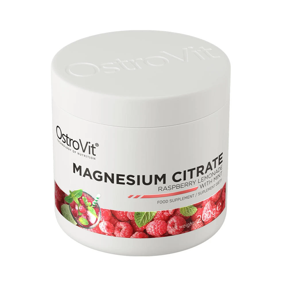 OstroVit – Magneesiumtsitraat vaarika-limonaadi mündiga 200 g - Image 6