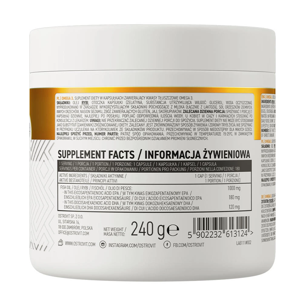 OstroVit – Omega 3 – 180 kapslit - Image 7