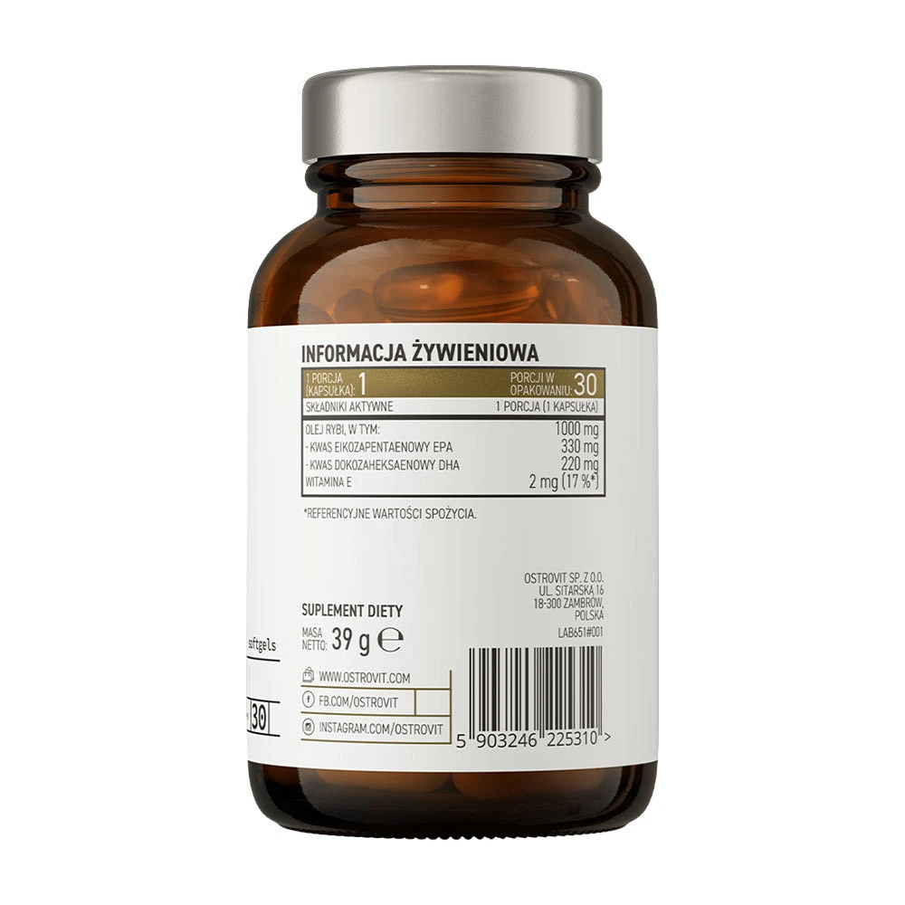 OstroVit – Pharma Elite Omega 3 – 30 kapslit - Image 7