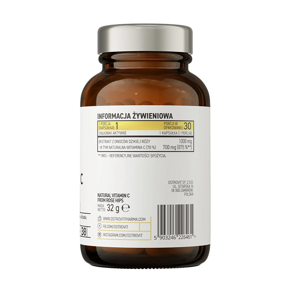 OstroVit – Pharma Natural C-vitamiin hybri 30 kapslit - Image 6