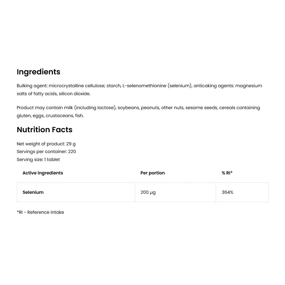 Ostrovit – Selenium 220 tabletid - Image 2