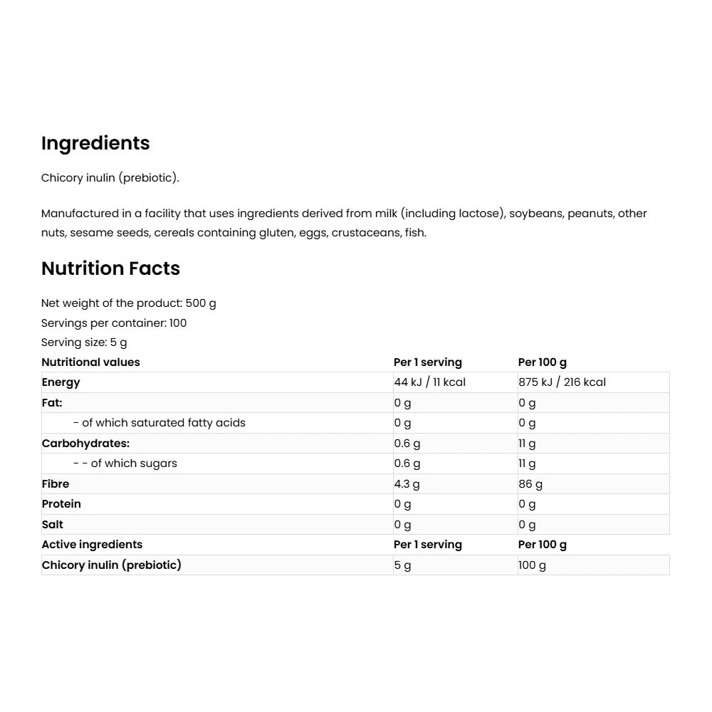 OstroVit – Vege inulin pulber – 500 g - Image 7