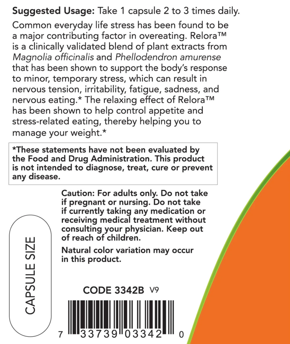 Relora – 300 mg · 60 kapslit - Image 3