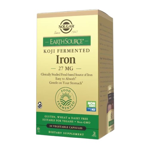 SOLGAR Earth Source® Koji Fermented Iron 27 mg (30 caps)