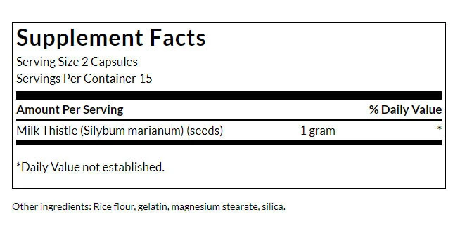 Marietidsel i fuldt spektrum – 500 mg · 30 kapslid - Image 2