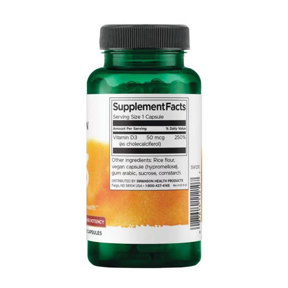 D-3-vitamiin – 2000 IU · 250 kapslit - Image 2