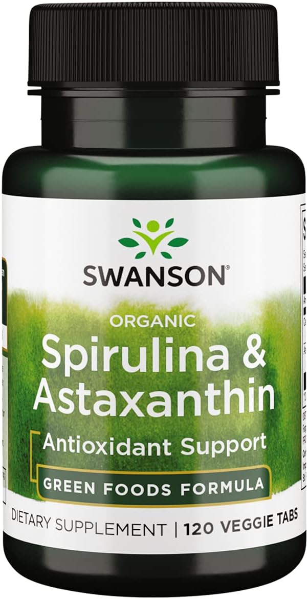 Spirulina & astaksantiin – ökoloogilised – 120 taimset tabletti - Image 2