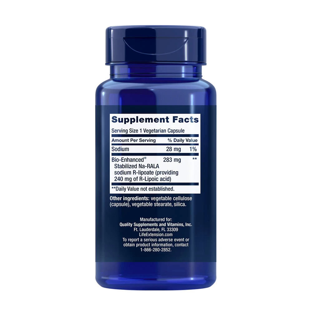 Super R-Lipoic acid – 240 mg · 60 kapslit - Image 3